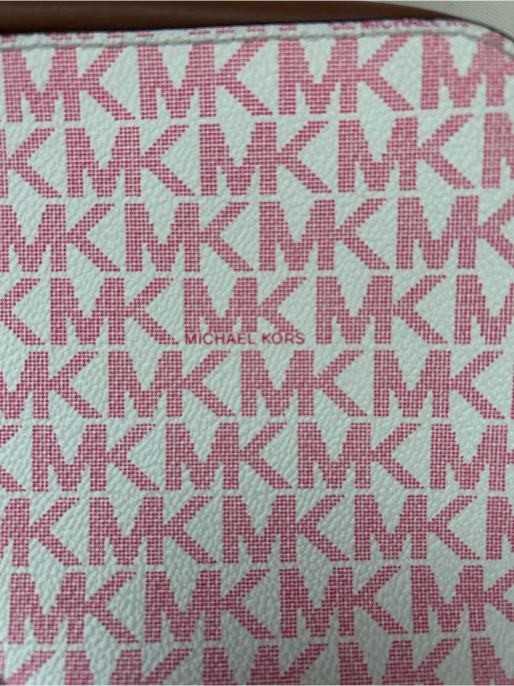 Michael Kors Pink Signature Stripe Crossbody Bag - Picture 4 of 7